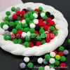 Bolas de Felpa Coloridas, Materiales de Relleno Pinchables DIY Hechos a Mano para Joyería, Bolas de Felpa Navideñas de Alta Elasticidad