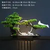 Novo pinheiro bonsai de boas-vindas chinês simulação decoração de escritório planta verde decoração de entrada sala modelo hotel micro paisagem