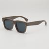 Gafas de Sol Nicho Estilo Japonés Montura Gris Té para Hombre Retro Estilo Hong Kong Carey Gafas de Sol Cuadradas para Cara Pequeña Protección Solar