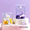 Bolsa de almacenamiento transparente mini linda de PVC, bolsa colgante de exhibición a prueba de polvo, bolsa para llavero, bolsa para muñecas, bolsa colgante
