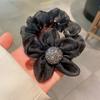 Banda para el cabello de intestino grueso de alta calidad Corea del Sur flor margarita cuerda para el cabello malla elegante pedrería banda de goma accesorios para el cabello bola cuerda para el cabello