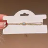 Pulsera Ajustable Ojo Ovalado de Zircón Pulsera Media Vintage Elegante Moda Retro Pulsera Versátil para Mujeres
