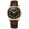 Reloj de Cuarzo para Hombre Correa de Cuero de Negocios Aleación Luminoso Suizo Venta al por Mayor Transfronterizo Reloj de Cuarzo de Lujo Ligero
