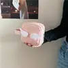 Bolsa de Armazenamento Estilo Coreano de Alta Aparência com Asas de Anjo e Estrelas, Bolsa de Mão Pequena Portátil Simples Tridimensional