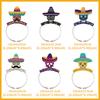 Diadema decorativa transfronteriza del Día de los Muertos de Nuevo México Diadema de calavera del Día de los Muertos europea y americana