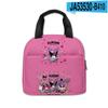 3D Novo Impresso Sanrio kuromi kuromi Picnic Bag Escola Primária Estudante Portátil Saco de Gelo Saco de Almoço Infantil