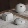 Creativo pote de cerámica antigua en forma de gota de agua dispositivo de goteo cuatro tesoros de estudio estudiante Ru Kiln celadón pintura china suministros de caligrafía