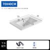 Lavatório Taichung Lavatório único de bancada integrado com gabinete de cerâmica para piscina Lavatório semi-embutido para uso doméstico Lavatório Lavatório