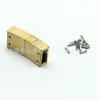 Cierre Plano Magnético de Acero Inoxidable 316 con Agujero para Clavo, Conector para Pulsera de Cordón de Cuero, Accesorios para Joyería DIY al por Mayor