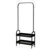Cabide Simples, Cabide de Roupas para Armazenamento Interno, Cabide de Chão Minimalista para Quarto, Cantoneira, Rack de Armazenamento de Camada Dupla para Sala de Estar