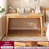 Estantería de Escritorio Mesa Integrada Habitación de Niñas Mesa de Computadora para el Hogar con Cajones Patas de Madera Maciza Pared Mesa de Estudio para Estudiantes