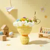 Produto Acabado de Crochê DIY Feito à Mão Chaveiro de Flor de Mão Pequeno Pingente Presente de Aniversário Chaveiro de Carro para Venda por Atacado