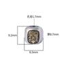 Plata Original S925 Zakiram Cinco Escrituras Cuentas de Cubo Viejo Cuentas para Cintura Cuentas Espaciadoras Cuerda Ancha diy Wen Juguetes Accesorios