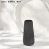 Vaso Minimalista Nórdico Criativo de Cerâmica Preta para Flores Secas Decoração de Arranjo de Flores para Mesa de Casa Sala de Estar Recipiente Hidropônico para Flores