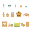 Paisaje Micro de Muebles Simulados, Estilo Antiguo y Muebles Elegantes, Mecedora, Adornos de Pantalla, Accesorios de Mesa y Silla, Paisajismo de Casa de Muñecas
