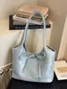 Bolsa Tote Popular para Outono e Inverno 2025 Novo Modelo de Luxo com Laço Bolsa de Ombro para o Dia a Dia Bolsa Tote de Grande Capacidade para Mulheres