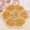 Caixa com 7 Compartimentos Fecho Lagosta de Argola Única Acessórios de Material para Brincos DIY Feitos à Mão, Acessórios de Orelha, Pulseiras com Contas, Acessórios de Joias