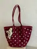 Bolso Tote Grande de Gran Capacidad Shuai Mijia para Mujer, Colección Otoño Temprano 2026, Bolso de Hombro Casual de Lunares a la Moda para el Trabajo