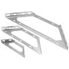 Suporte de Canto Espesso em Aço Inoxidável Tipo Aberto Multifuncional Prateleira de Armazenamento de Parede para Decoração de Casa, Suporte Triangular para Móveis