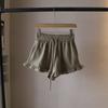 Explosões autônomas recomendam [do que positivo] shorts esportivos de cordão novos de verão coreanos calças casuais de perna larga femininas 3534