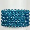 Pulseira de cristal de oliva vidro 6X8MM placa de cálculo joia para combinar com roupas venda quente transfronteiriça comércio exterior