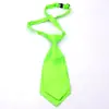 Gravata Pequena de Cor Sólida de Camada Dupla Anti-Seda Curta para Vestido 20cm Gravata de Uniforme Escolar Infantil Gravata Borboleta