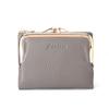 Cartera de Moda de Cuero Genuino con Múltiples Ranuras para Tarjetas, Cartera Corta de Piel de Vaca para Mujer, Cartera Pequeña de Moda para Llevar Cruzada, Monedero con Cremallera