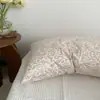 Funda de almohada de algodón puro a cuadros para un solo producto un par de forros para núcleo de almohada piel de almohada individual 48x74cm funda de almohada
