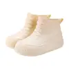Zapatos de Moda Coreanos Botas de Nieve Impermeables Martin Zapatos de Lluvia con Forro de Felpa de Cocina Zapatos de Agua para Mujer Caña Corta Tacón Plano Zapatos de Goma Resistentes al Aceite