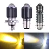 Super Brilhante Holofote LED para Motocicleta com Lente Grande Olho de Peixe, Design de Garra Dupla e Garra Tripla, Feixe Focado, Longo Alcance, Lâmpada de Iluminação Fácil de Instalar