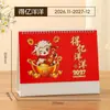 Calendário de Notas de Check-in Ano do Carneiro 2027 Bloco de Notas Calendário de Mesa Personalizado Ornamento de Mesa de Alto Valor Calendário Mensal Cartoon