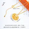 Loja de ouro com acessórios de ouro diy oco lótus ruyi lock bag pingente colar retro pingente estilo chinês pingente