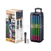 Altavoz Bluetooth YE-8890 Explosions de 8 Pulgadas para Exteriores, Conveniente para Fiesta de Baile Cuadrado, Karaoke, con Micrófono Inalámbrico