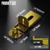 Cerradura sin Taladro Pestillo de Acero Inoxidable Pestillo para Puerta Corredera Cerradura Universal Izquierda y Derecha Cerradura de Seguridad Pestillo Antirrobo Perno de Puerta