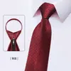 Estilo Cadena Hombres Formal Boda Novio Festivo Mujeres Corbata Roja Negocios Versión Coreana Corbata Perezosa Sin Nudo