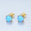 Pendientes de ópalo PAG &amp; MAG, pendientes de plata 925 con Aobao, nueva joyería coreana para las orejas, venta al por mayor transfronteriza para mujeres