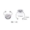 Atacado de Fábrica Ins Japonês e Coreano Simples de Aço Inoxidável Ajustável Anel DIY Feminino Nicho Contas Redondas Anel DIY