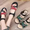 Sandalias para madre de mediana edad mujer Verano nueva moda planas antideslizantes resistentes al desgaste sandalias para mediana edad y ancianos