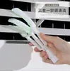 Cepillo de limpieza 3 en 1 para aire acondicionado con diseño de doble cabeza, desmontable para limpiar ranuras, y adecuado tanto para uso en automóvil como en casa, ideal para limpiar las rejillas del aire acondicionado
