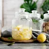 Pote de Vidro Selado Doméstico Transparente Lata de Chá Segura Cozinha Pote de Armazenamento de Grãos Pote de Armazenamento à Prova de Umidade Fabricante Atacado