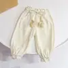Ropa de otoño para niñas 2026 nuevos pantalones jogger casuales elegantes con estampado de gato de dibujos animados para bebés niñas primavera y otoño pantalones largos pantalones para niños