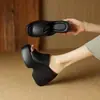 Pantuflas de Tacón Grueso para Mujer para Uso en Exteriores, Verano 2025, Cómodas para Pies Pequeños, Sandalias de Plataforma Impermeables con Tacón Alto 2557-2