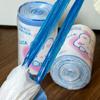 Bolsa de Basura Sanitaria Doméstica con Cordón Portátil Engrosada Portátil Rollo Automático Cocina Bolsa de Plástico Grande