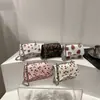 2026 Inverno Novo Bonito Estampado Moda Versátil Simples Casual Alta Qualidade Texturizado Bolsa de Ombro Único Transversal de Mão