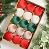 Decoração de Natal Bolas de Veludo de Natal 6/8cm Conjunto de Bolas de Natal Aveludadas Enfeites para Pendurar na Árvore de Natal