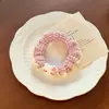 Lazo para el Cabello de Gato a Cuadros Dulces con Mariposas y Encaje para Cola de Caballo Ins Lindo Accesorio para el Cabello de Estudiante