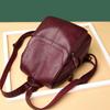 Mochila de Mujer Elegante Moda Mochila de Gran Capacidad Viaje Nueva Moda para Mujer 2022 Suave Sencilla Rojo Negro