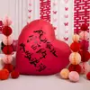 Decoración de Habitación de Boda, Globos Desinflables Gigantes con Forma de Corazón, Decoración de Sala de Estar, Suministros para Bodas, Accesorios para Fotos de Escena de Compromiso, Boda