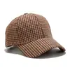 Nueva Gorra de Béisbol de Espiga para Exportación de Primavera y Otoño para Hombres y Mujeres, Sombrero de Sol de Moda de Gama Alta, Gorra de Béisbol a Cuadros Casual
