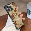 Funda de Teléfono Estilo Europeo y Americano con Tema de Caballos Adecuada para iPhone 17, Bolsa de Aire Electroplateada, Cubierta Protectora Anticolisión Personalizada para Apple 16 Pro
